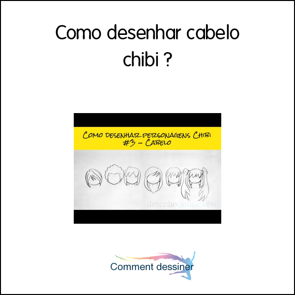 Como desenhar cabelo chibi